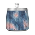 thumbnail image 7 of Yayeee Ashtray with Lid for Cigarette Smokeless Stainless Steel Home Ash Holder, Trees in The Night, 7 of 7
