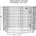thumbnail image 4 of Midwest Foldable Metal Exercise Pen/Pet Playpen Black w/Door, 4 of 7