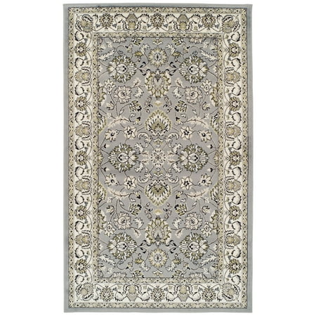 Floral Design Impressions Set - Impressions Lillie Scrolling Floral and Vine Area Rug