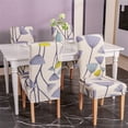thumbnail image 2 of Dining Room Chair Covers 6 Pack, Stretch Spandex Kitchen Chair Covers Removable Washable Parsons Chair Slipcovers Protectors Covers for Dining Room, Party (6Pcs, Dandelion), 2 of 6