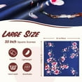 thumbnail image 3 of Foulard Carré en Satin Imprimé Mode pour Femmes, Foulard Léger pour Cheveux, Bandana, 3 of 3