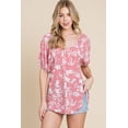 thumbnail image 4 of Floral T/r Span Babydoll Top, 4 of 5