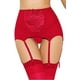 thumbnail image 1 of XmhyTop Cinturón de Liguero Mujer, Cintura Alta en Malla Vintage con Tirantes Ajustables y Clip Metal, Sin calcetines y bragas,El estilo B,Talla 3XL Rojo, 1 of 3
