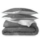 thumbnail image 3 of Set Edredón Matrimonial Queen Polo One Veloutte Premium Gris, 3 of 5