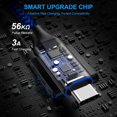 thumbnail image 2 of Cable de carga con conectores USB-A a USB-C de 3 pies, 2 unidades, azul, 2 of 7