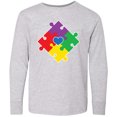 thumbnail image 3 of Inktastic Autism Awareness Month Puzzle Long Sleeve Youth T-Shirt, 3 of 5