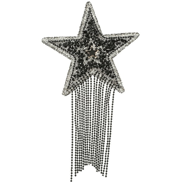 Parche con forma de estrella brillante para planchar, con diamantes de imitación, accesorio decorativo para bolsos.
