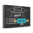 thumbnail image 2 of Tangletown Fine Art 'Kitchen Rules' Textual Art on Canvas, 2 of 2