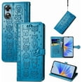 thumbnail image 2 of for Oppo A17 PU Leather Flip Wallet Case, Cute Cat Dog Cartoon Style with Card Slots Holder Phone Cover Case for Oppo A17 MG Blue, 2 of 18