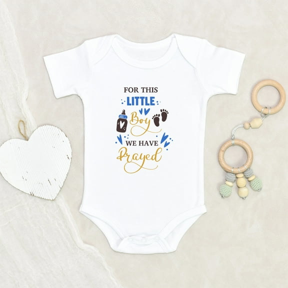 Newbabywishes - For This Lil Lad We Have Prayed Baby Clothes for Boys - Cute Baby Clothing