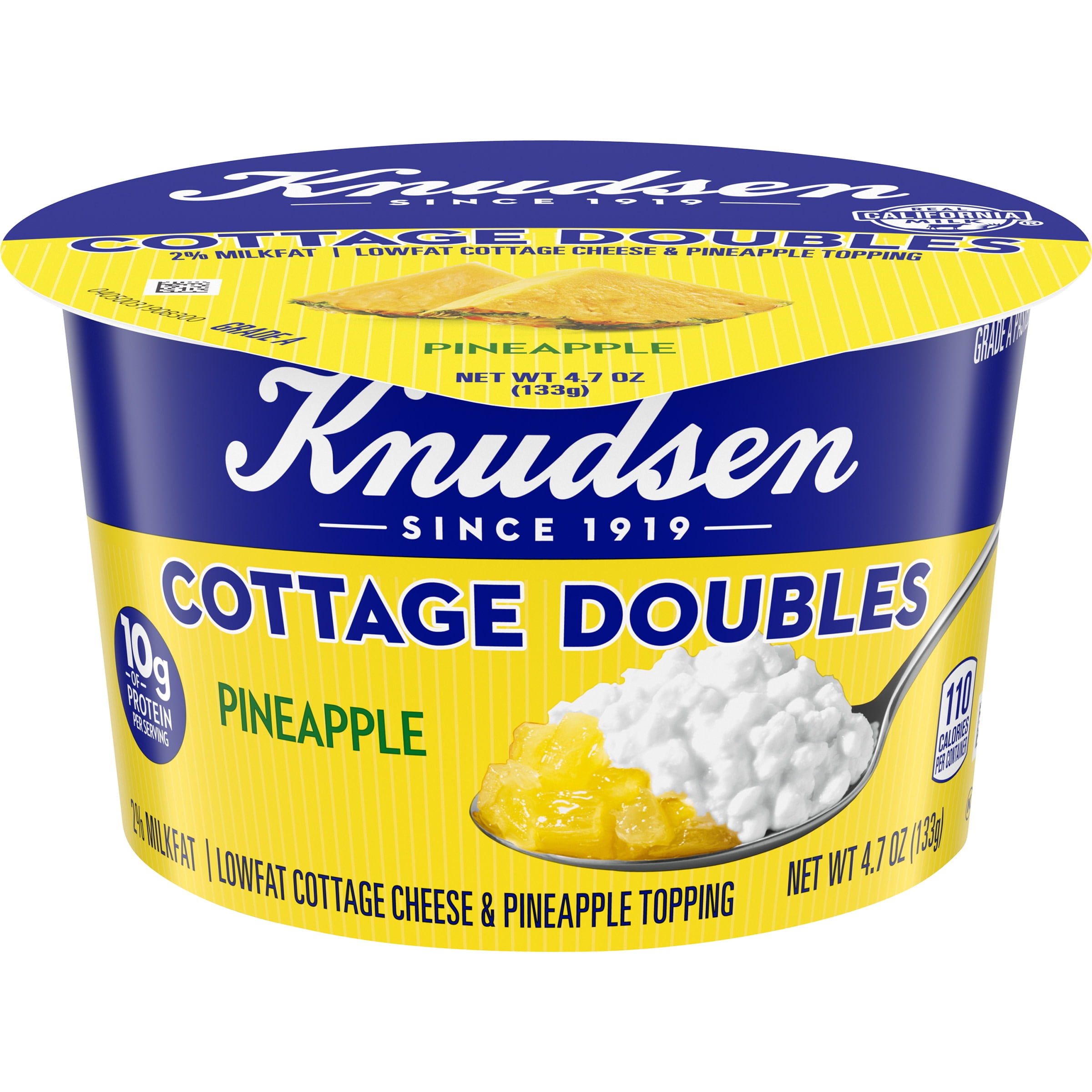Knudsen Cottage Doubles Lowfat Cottage Cheese & Pineapple Topping with