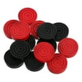 thumbnail image 1 of JUNWELL 24 Pcs Checkers Chess Pieces Playing Game Chips Interesting Games Pine Wood, 1 of 6