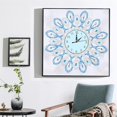 thumbnail image 3 of Arte de Pintura en Forma de Reloj Novedoso para DIY, 13.78 x 13.78 Pulgadas Flor 3 Zulema Kits de pintura de reloj de diamante, 3 of 8