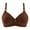 Coffee, variant on Darzheoy Wire-Free Bra for Women Bras Double Breasted Comfortable Breathable Anti-exhaust Base Solid Non-Steel Ring Non-Magnetic Buckle Underwear High Impact Bras for Women 36/80AB