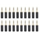 thumbnail image 1 of 20 piezas Conector de audio para auriculares de 3,5 mm Adaptador de audio estéreo de doble canal para reemplazo de reparación de auriculares, 1 of 5