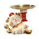 thumbnail image 5 of Estatua de gato mayimx Bandeja de almacenamiento de resina Beige, 5 of 9