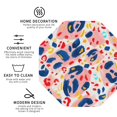 thumbnail image 3 of Honeii Abstract Leopard Print print Leather Coaster Set of 4, ideal for safeguarding your furniture from drinks spills and effortless cleanup-Octagon, 3 of 6