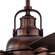 Casa Vieja 60 Wind and Sea Indoor Outdoor Ceiling Fan 5 Blade LED Light Remote Control Oil Rubbed Bronze Finish Bedroom