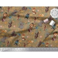 thumbnail image 3 of Soimoi Velvet Fabric Floral,Ball & Animals Cartoon Print Sewing Fabric Yard 58 Inch Wide, 3 of 3
