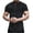 Black, variant on UVEASISHA Clearance Sales Today Deals Men's Muscle Dress Shirts Slim Fit Stretch Banded Collar Short Sleeve Casual Button Down Shirt 2024
