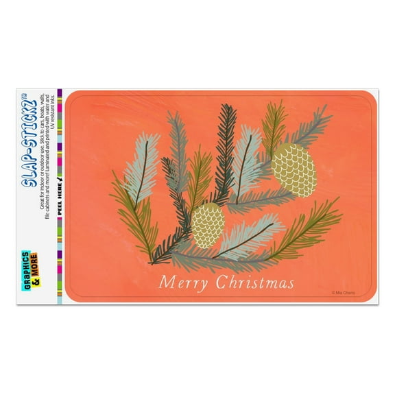 Merry Christmas Pinecones Home Business Office Sign
