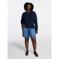 thumbnail image 3 of Terra & Sky Women's Plus Size Crewneck Pullover Sweater, Size 0X-5X, 3 of 5