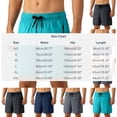 thumbnail image 3 of Nmnitkp Mens Shorts Quick Dry Athletic Shorts Elastic Waist Drawstring With Zipper Pockets Lightweight Workout Gym Running Training Summer Shorts Dark Blue,M, 3 of 9
