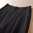 thumbnail image 4 of Edvintorg Cotton Linen Pants for Women High Waisted Pleated Flowy Loose Casual Palazzo Trousers with Pockets Plus Size Woman Clothes Gray XXXL, 4 of 4