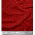 thumbnail image 1 of Soimoi Modal Satin Fabric Leaves,Bell Flower & Butterflies Panel Print Fabric by Yard 42 Inch Wide, 1 of 3