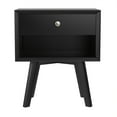 thumbnail image 6 of Algherohein Mid-Century Nightstand with 1 Drawer for Bedroom,Black,Adult, 6 of 10