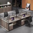 thumbnail image 2 of Drawers Reception Office Desk Bookshelf Standing Storage Shelf Computer Desks Setup Simple Mesa De Computador Modern Furniture My Lux Decor Round, 2 of 28