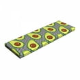 thumbnail image 1 of Avocado Bench Pad, Pattern with Delicious Vegan Elements on Monochrome Zigzag Background Print, HR Foam Cushion with Decorative Fabric Cover, 45" x 15" x 2", Black Brown Green, by Ambesonne, 1 of 3