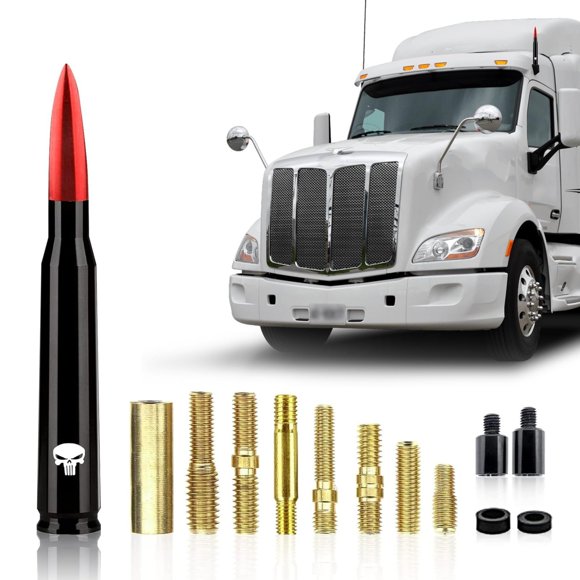 Red Bullet Antenna Replacement for GM Chevy Silverado and GMC Sierra