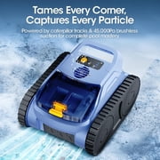 2026 Upgraded Cordless Robotic Pool Cleaner - Dual 180W Brushless Motors, IP68 Waterproof, Smart Navigation for In-Ground & Above-Ground Pools Wall & Waterline Climbing
