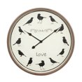 thumbnail image 1 of Horloge Murale Ronde pour le Temps des Oiseaux, 1 of 1