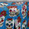 thumbnail image 4 of Sugar Skull Dog Crate Cover, Pattern Skulls and Roses in Floral Mexican Style Ornaments Print, Easy to Use Pet Kennel Cover Small Dogs Puppies Kittens, 7 Sizes, Blue Red Ivory, by Ambesonne, 4 of 6