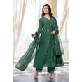 thumbnail image 2 of KLOSIA Women Embroidery Solid Anarkali Kurta and Pant Set with Dupatta - Indian Pakistani Ethnic Traditional Wear Anarkali Kurta Set, 2 of 7