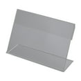 thumbnail image 3 of 20Pcs Clear Sign Display Holder, 2.3*3.5 Inch Horizontal Slanted L-Shape Plastic Name Card Tag Label Counter Top Stand, 3 of 15