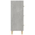 thumbnail image 2 of vidaXL Sideboard Concrete Grey 70x34x90 cm Engineered Wood, 2 of 5