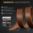 thumbnail image 6 of JASGOOD Men's Full Grain Leather Belt, 1.4" Wide Leather Belt with Scratch-Resistant Pin Buckle for Jeans & Khakis, 6 of 7