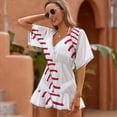thumbnail image 2 of Baseball Fence Cover Ups Dresses Women Summer Dress Vintage, 2 of 6
