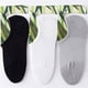 thumbnail image 4 of Xiao Hua 6 pares de calcetines náuticos casuales de fibra de bambú para hombres y mujeres forrados con calcetines invisibles de corte bajo, grises, 4 of 5