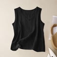 thumbnail image 2 of hotojiny Womens Tank Tops Loose Fit V Neck Summer Shirts Dressy Casual Blouses Plus Size Basic Tee Beach Vacation Clothes, 2 of 5