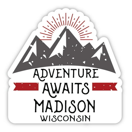 

Madison Wisconsin Souvenir 4-Inch Magnet Adventure Awaits Design