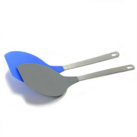 Chef Craft 21314 1-Piece Jumbo Flexible Turner, Blue or Gray, 14-1/2-Inch (Pack of 6)