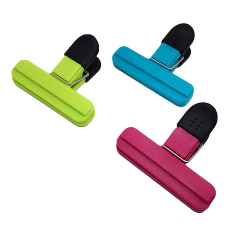 

Homemaxs 3Pcs Food Sealing Clips Cartoon Patterned Portable Moisture-proof Fresh-keeping Clamp Snack Sealer (Mixed Color)