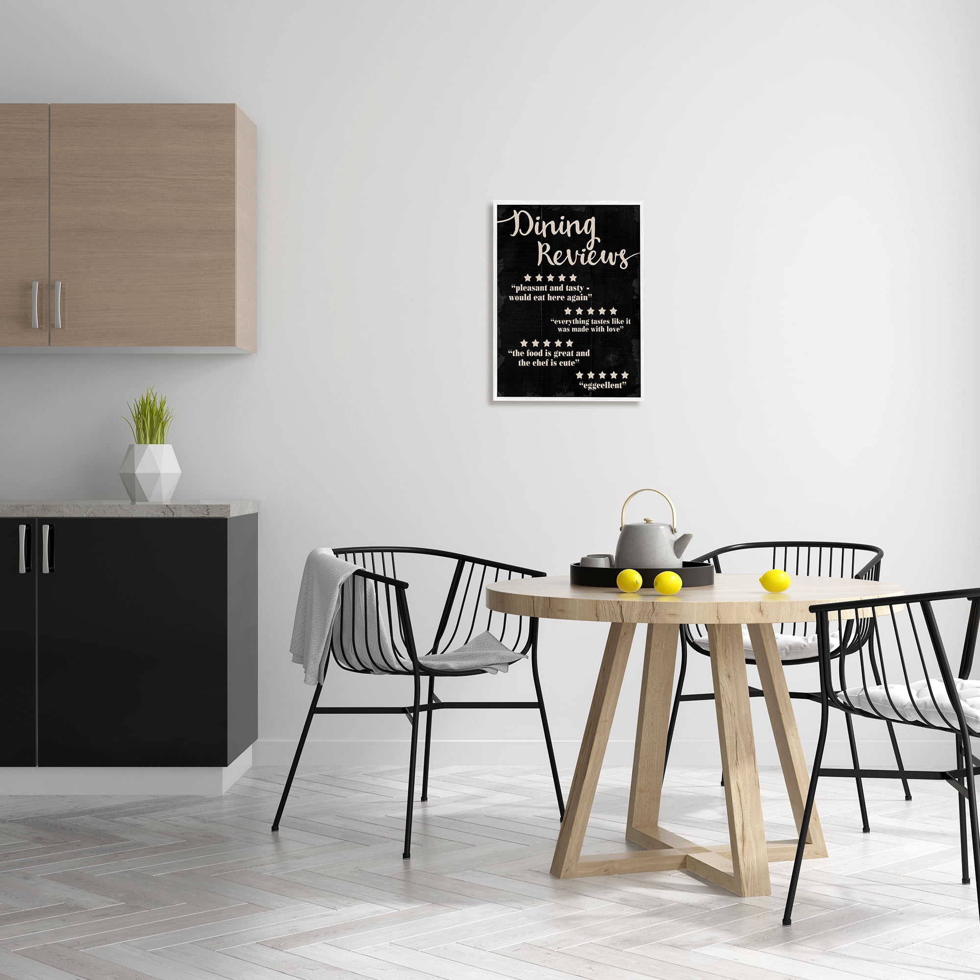 Stupell Industries Dining Reviews Five Star Kitchen Black Funny Word Design, 16 x 20,Design by Daphne Polselli