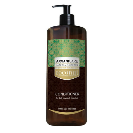 Arganicare Hydrating Coconut Conditioner with Certified Oils of Argan and Coconut for dull, very dry and frizzy hair 33.8 fl. (Best Essential Oil For Frizzy Hair)