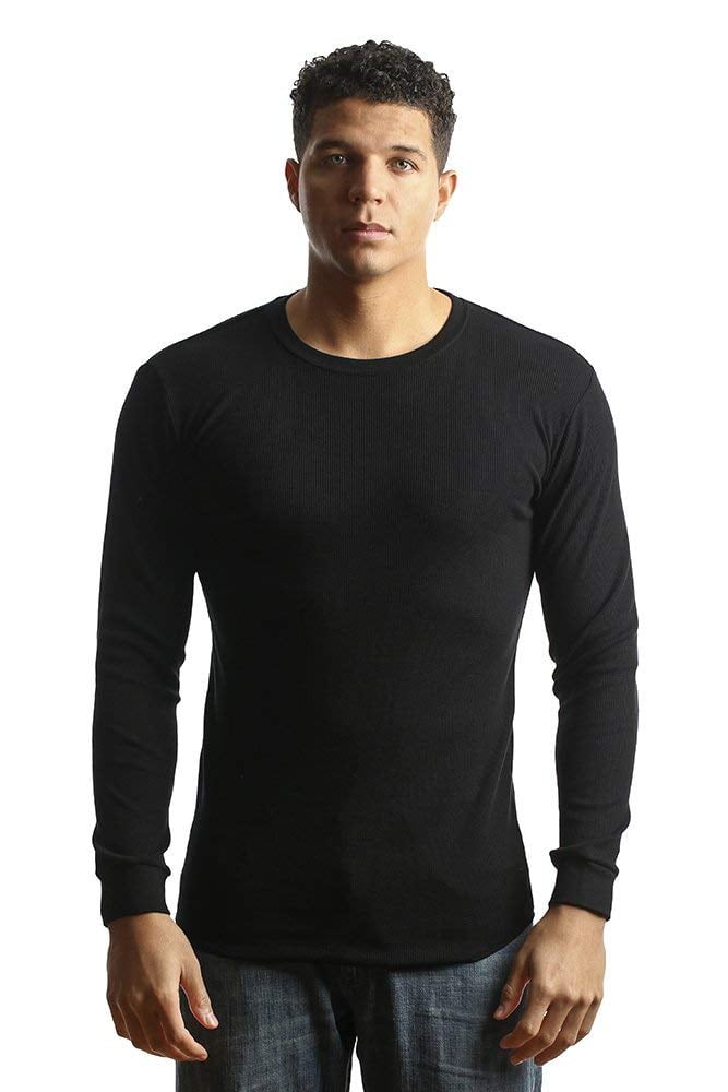 CITYLAB City Lab Fitted Thermal Crewneck Shirt, Black, XX-Large ...