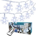 thumbnail image 1 of Luces navideñas BrizLabs Snowflake de 4 m y 40 LED con control remoto Cool, 1 of 8